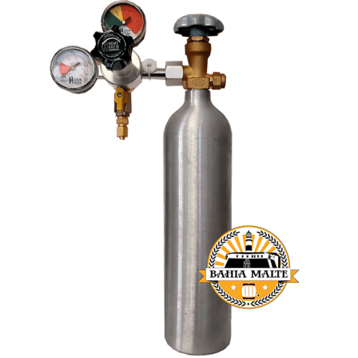 Cilindro de CO2 Alumínio – 1,34L (970g) c/ Reguladora de Pressão 1 via