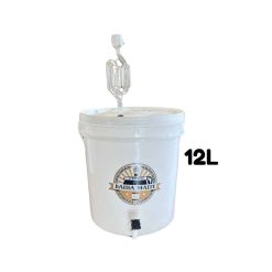Balde Fermentador Completo com Airlock tipo S - 12 Litros